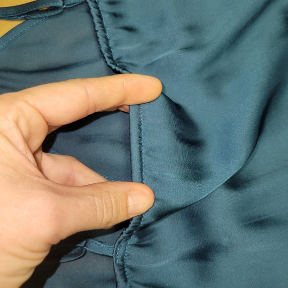 Chemise, very pretty blue, adjustable straps size sm, elastic under bust - Picture 5 of 6